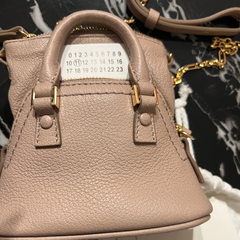 NWT Maison Margielas mini 5ac Classique Baby bag in taupe
